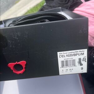 Pleaser Black Lace-Up Ankle Boots